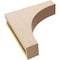 Ekena Millwork 3"W x 12"D x 12"H Thin Huntington Rough Cedar Woodgrain TimberThane Corbel, Primed Tan CORUR03X12X12HUNRCPR - alternate 2